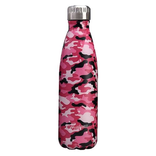 Gourde Isotherme Motif Camouflage rose