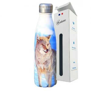 Gourde Isotherme Animal Loup Solitaire